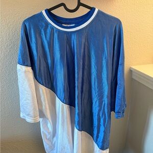 Vintage Dodger Size Large Blue and White Jersey Shirt